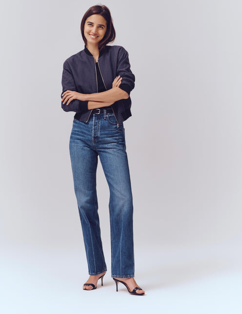 Carla High Rise Straight Jean