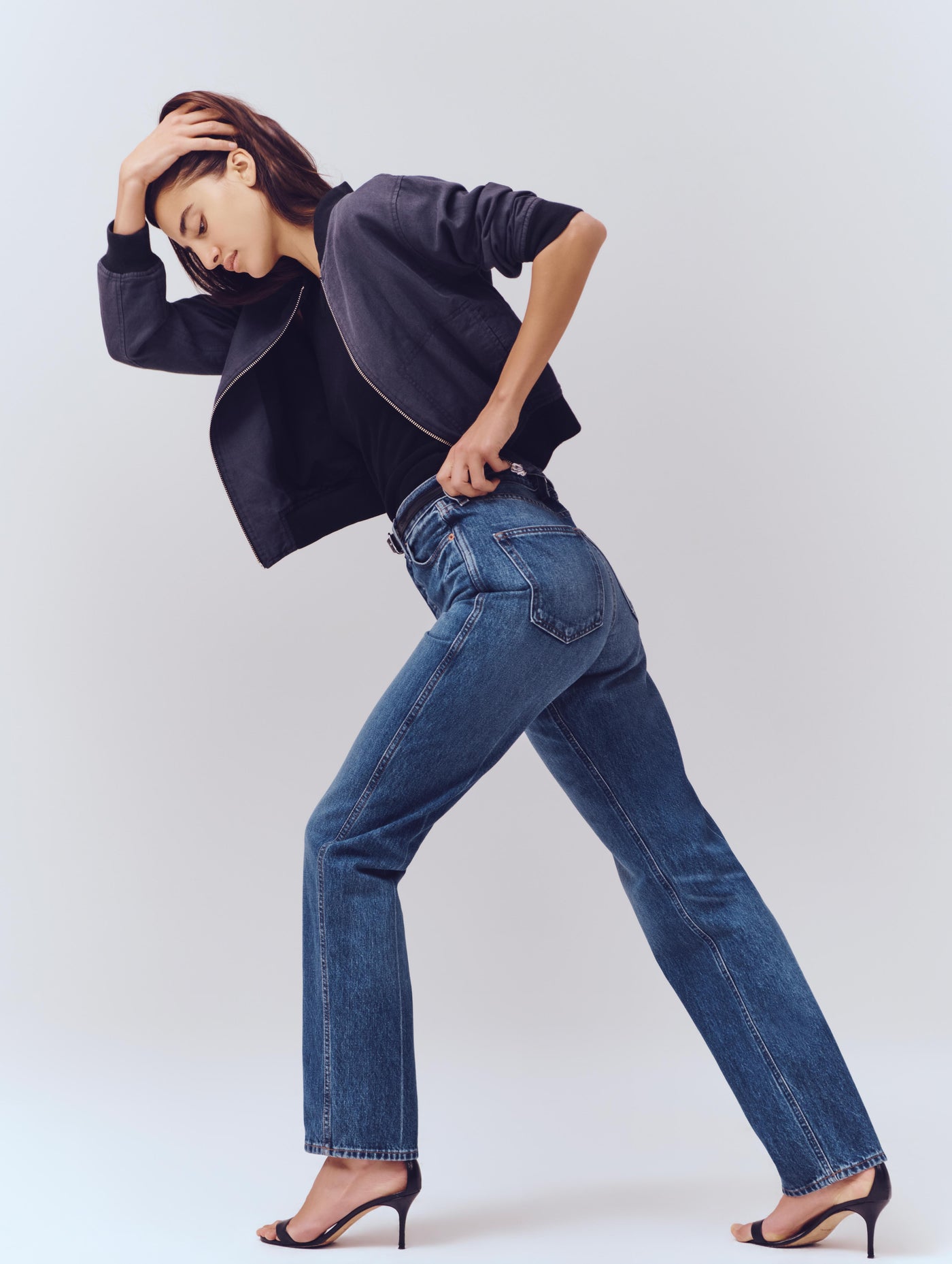 Carla High Rise Straight Jean