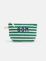 The Painted Perfect Striped Canvas Pouch