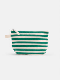 The Painted Perfect Striped Canvas Pouch