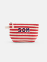 The Painted Perfect Striped Canvas Pouch