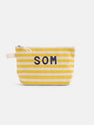 The Painted Perfect Striped Canvas Pouch