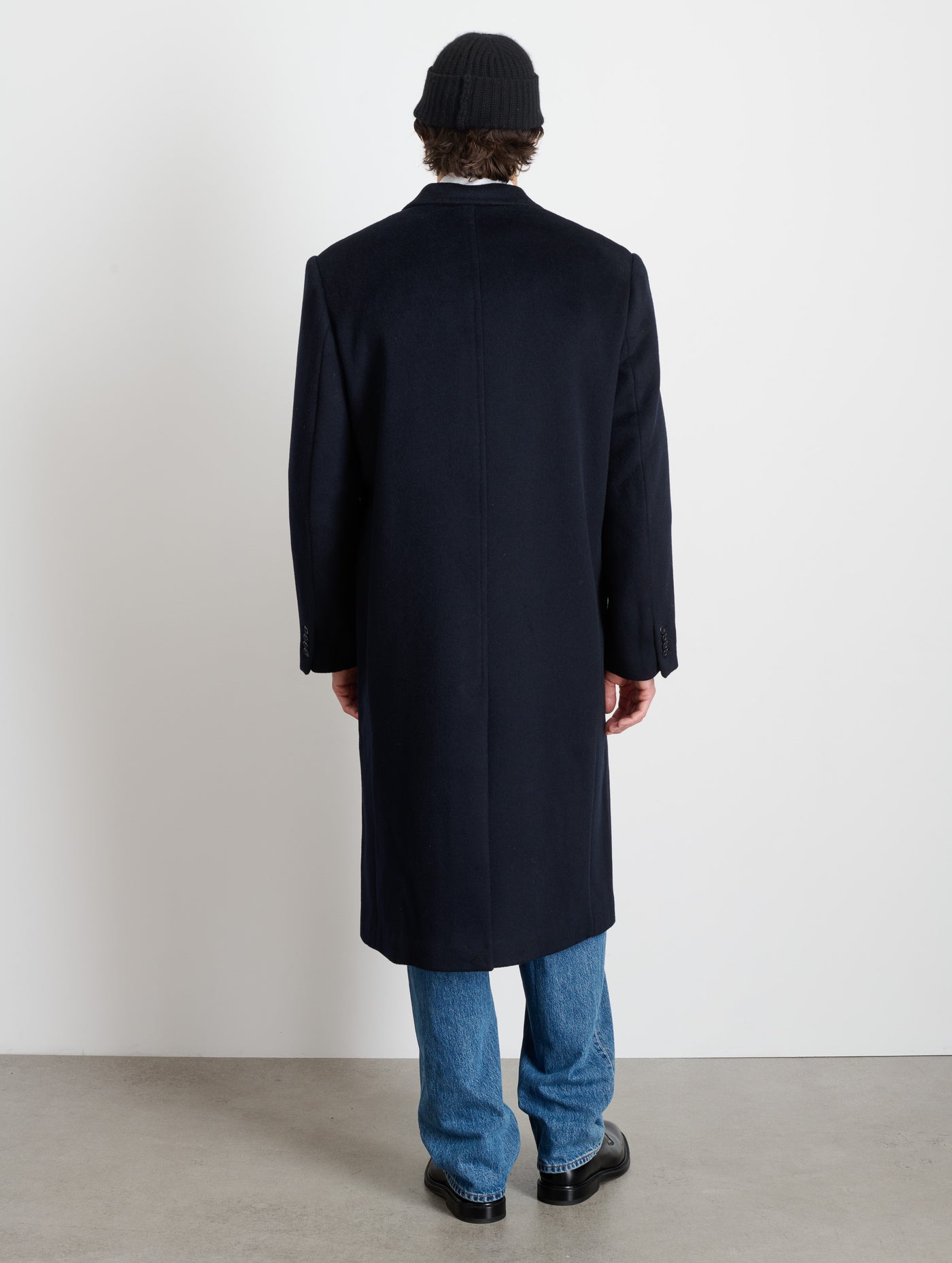 Double Breasted James Coat in Wool