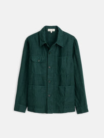 Garment Dyed Work Jacket in Linen