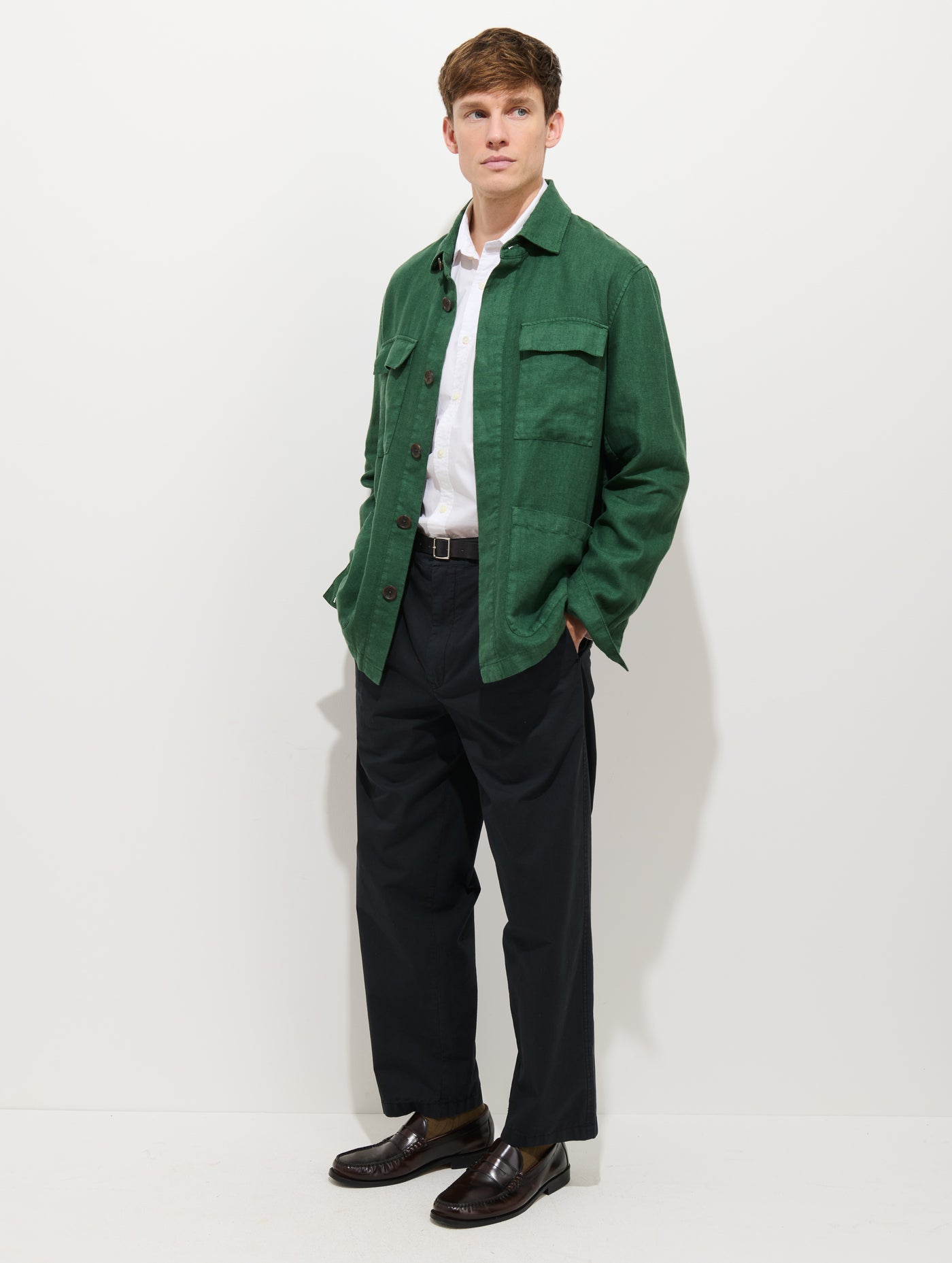 Riviera Work Jacket In Linen