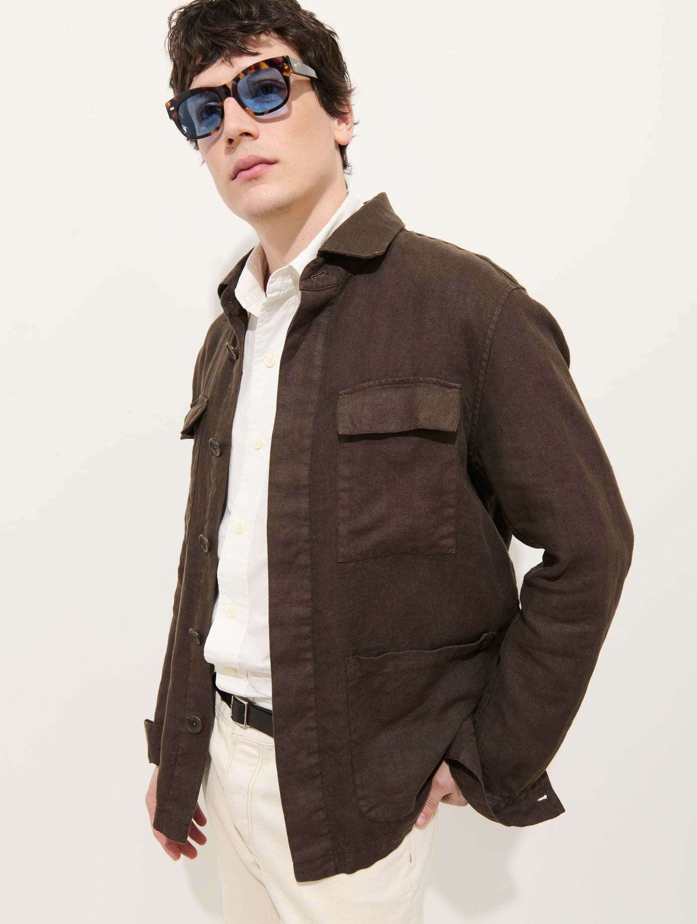 Riviera Work Jacket In Linen
