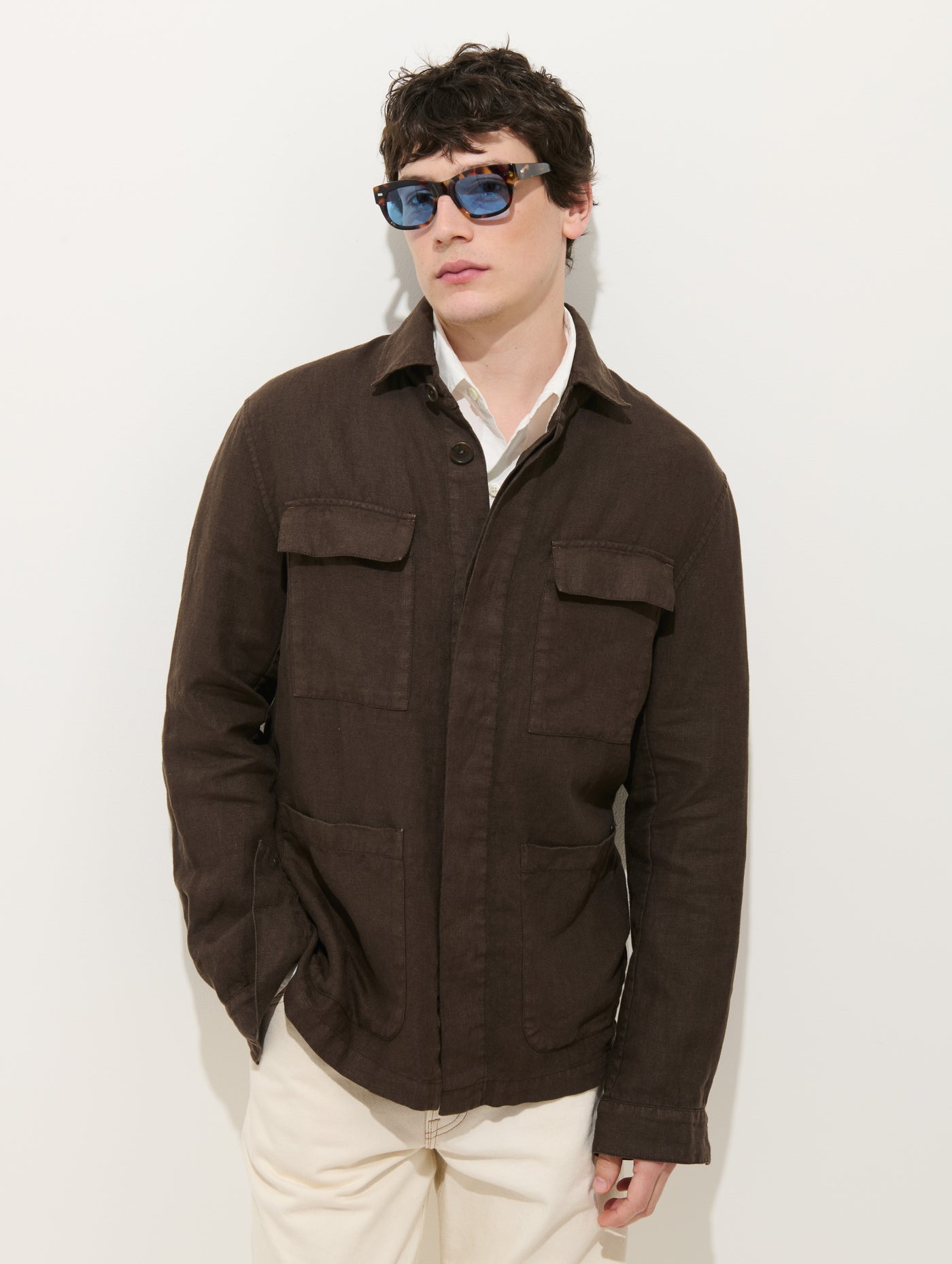 Riviera Work Jacket In Linen