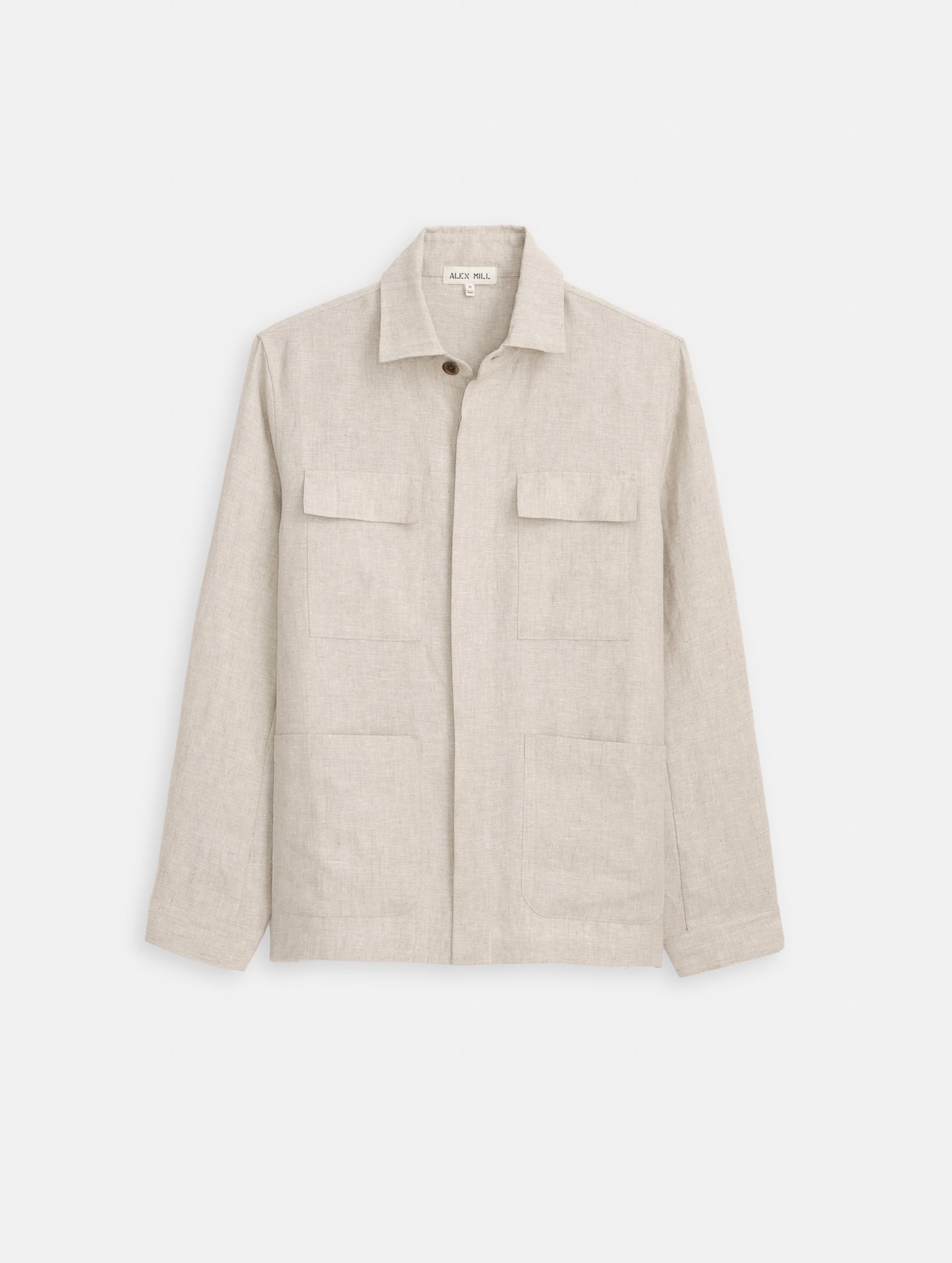 Riviera Work Jacket In Flax Linen