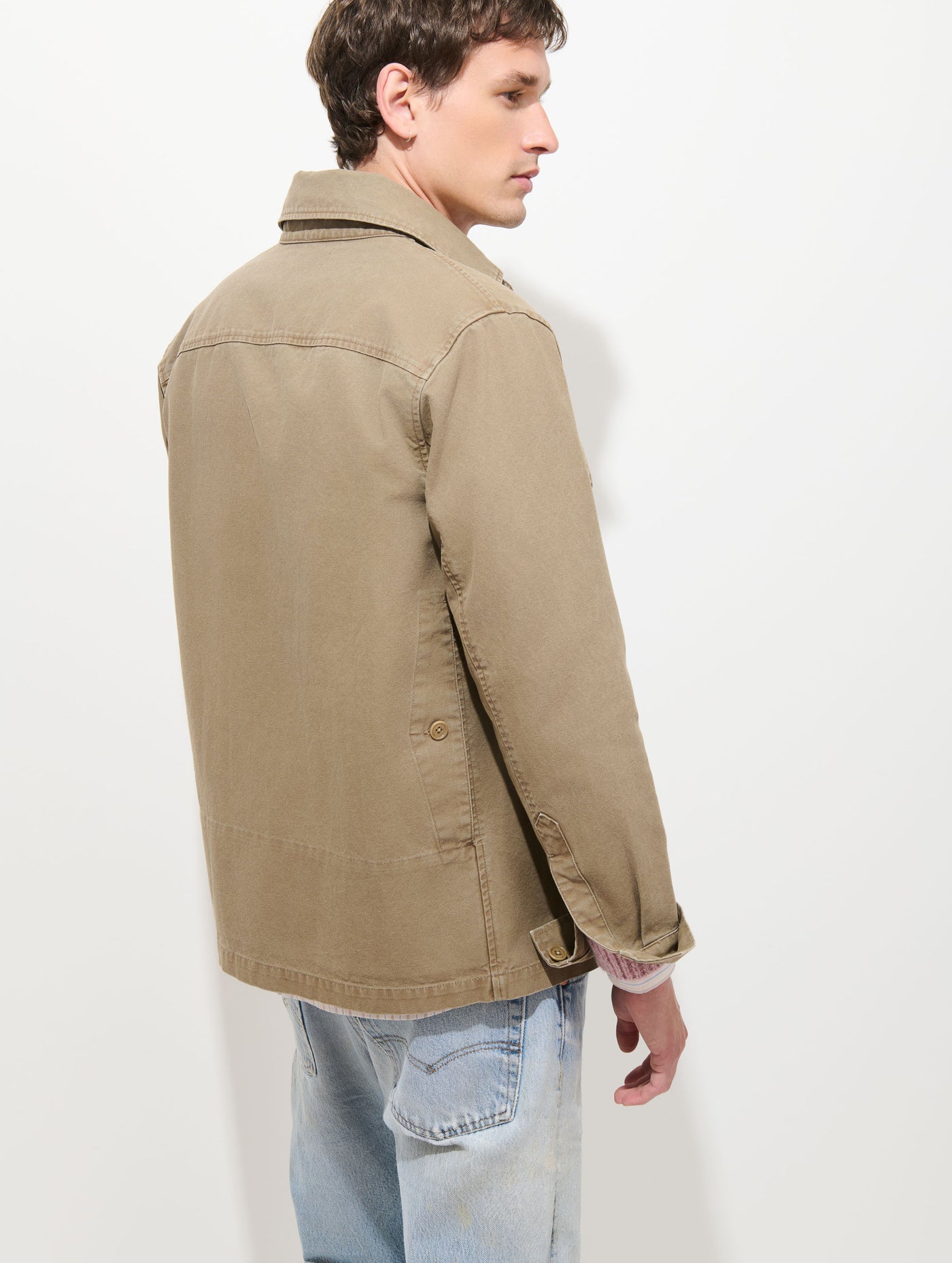 Garment Dyed Work Jacket in Canvas