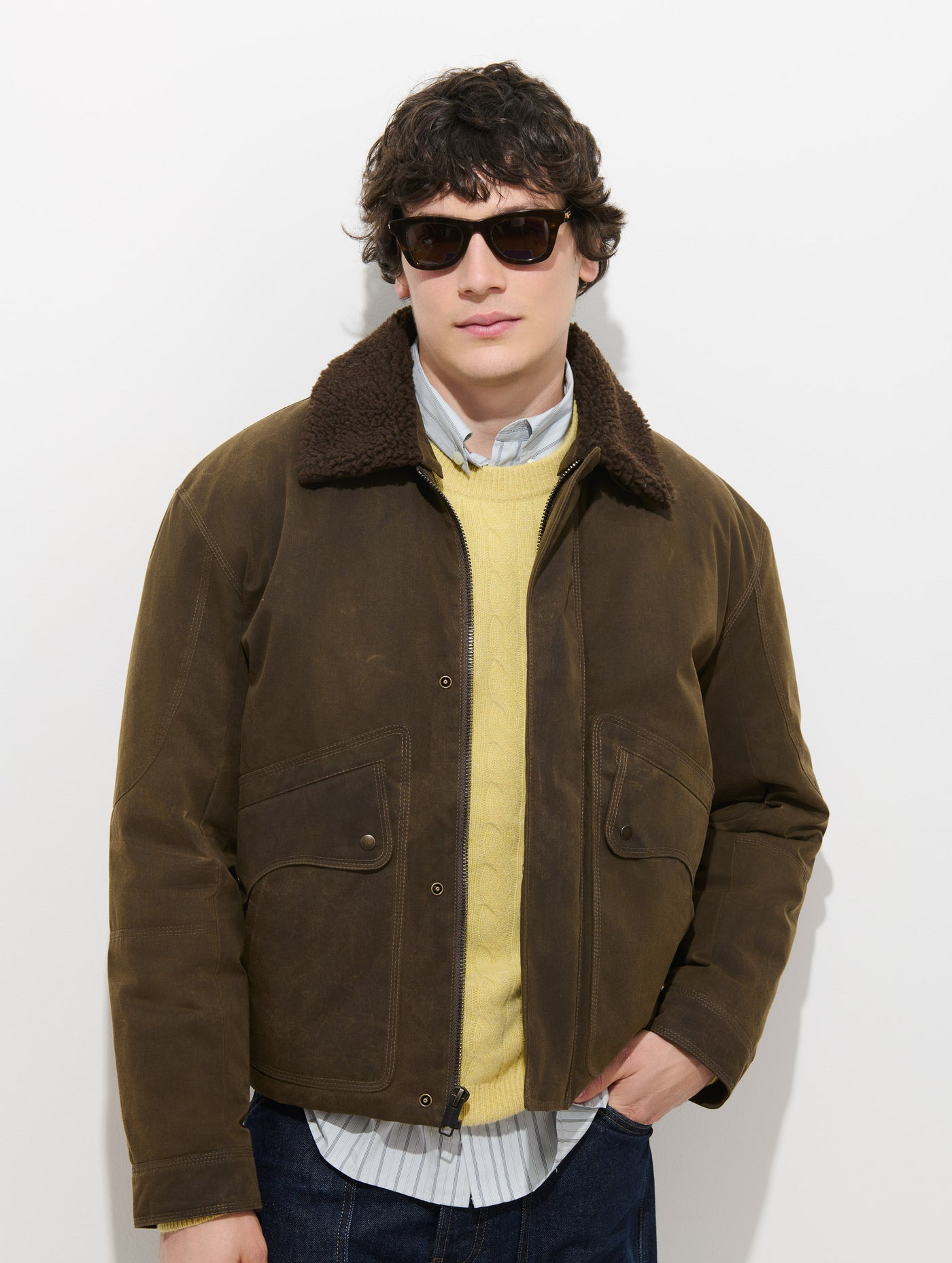 Smith Bomber Jacket in Waxed Canvas