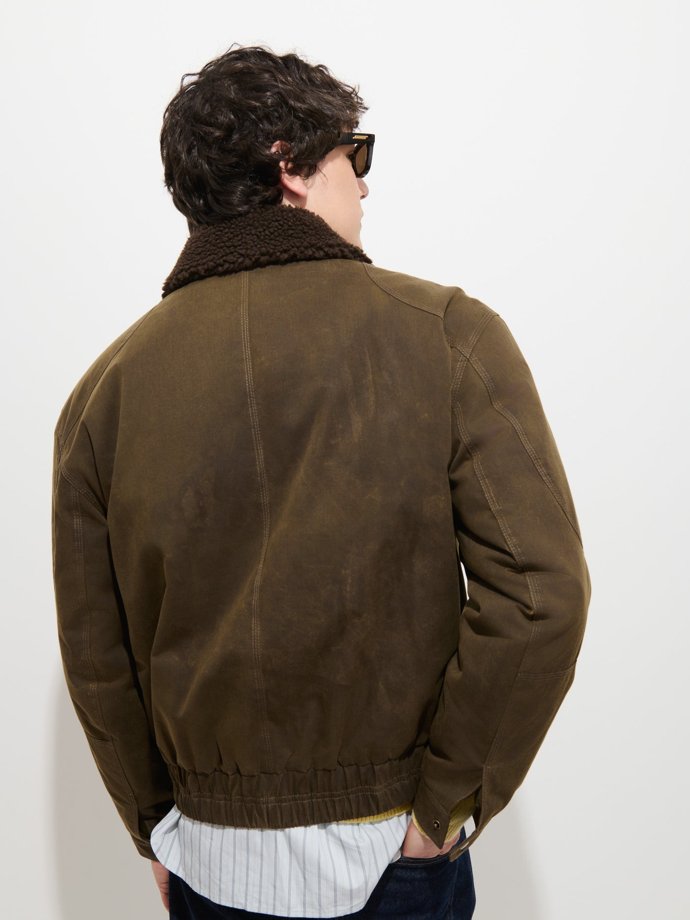 Smith Bomber Jacket in Waxed Canvas