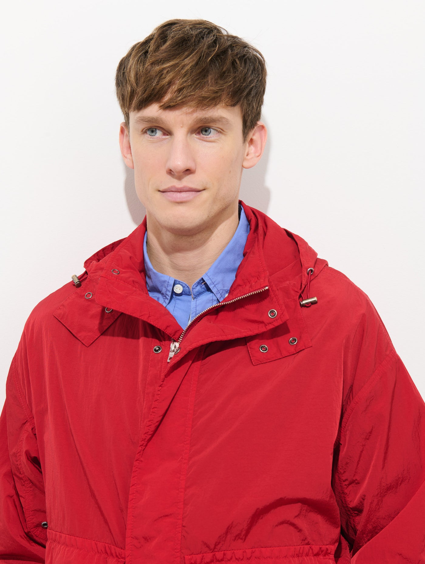 David Windbreaker In Crinkle Nylon