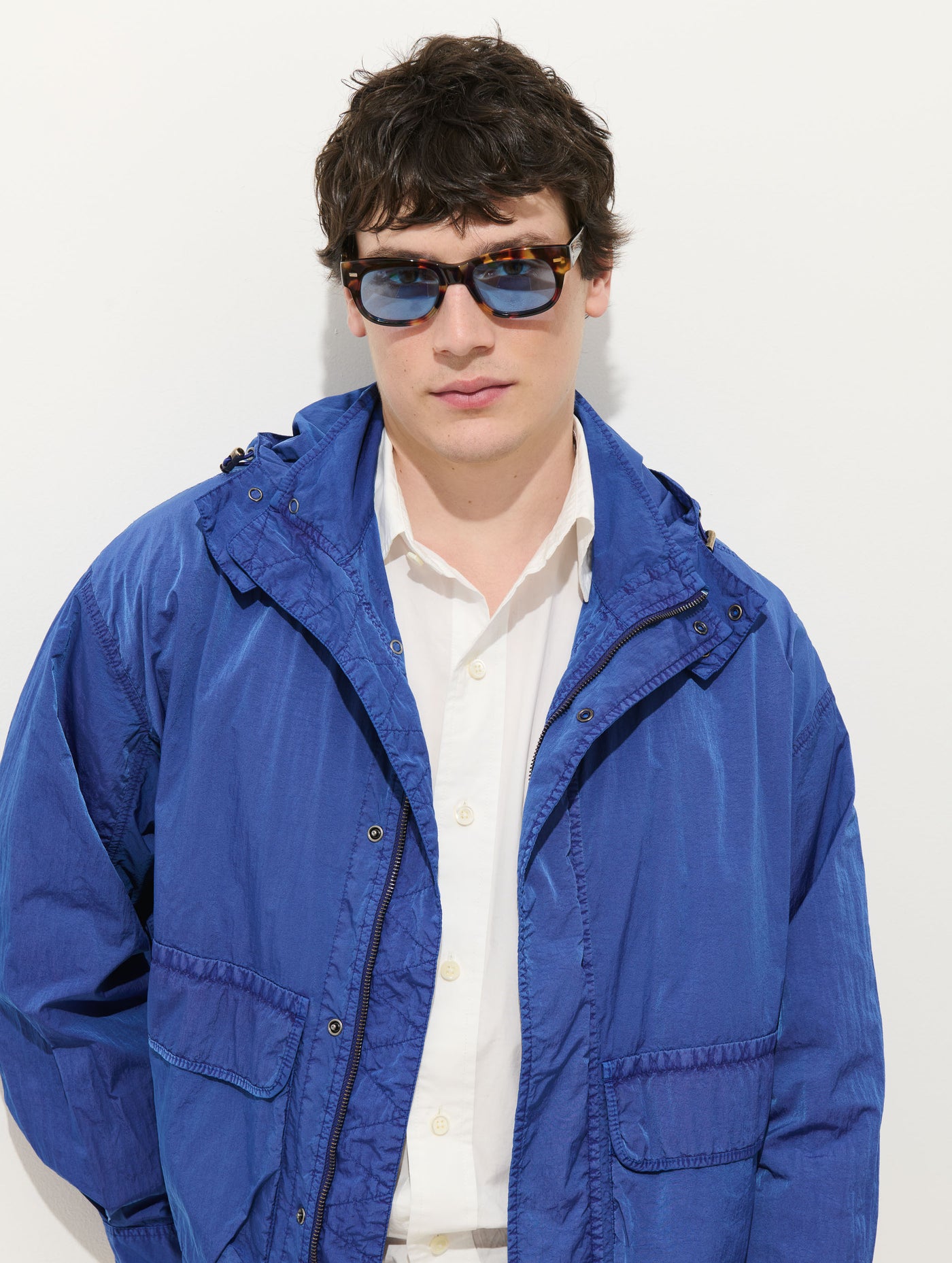 David Windbreaker In Crinkle Nylon
