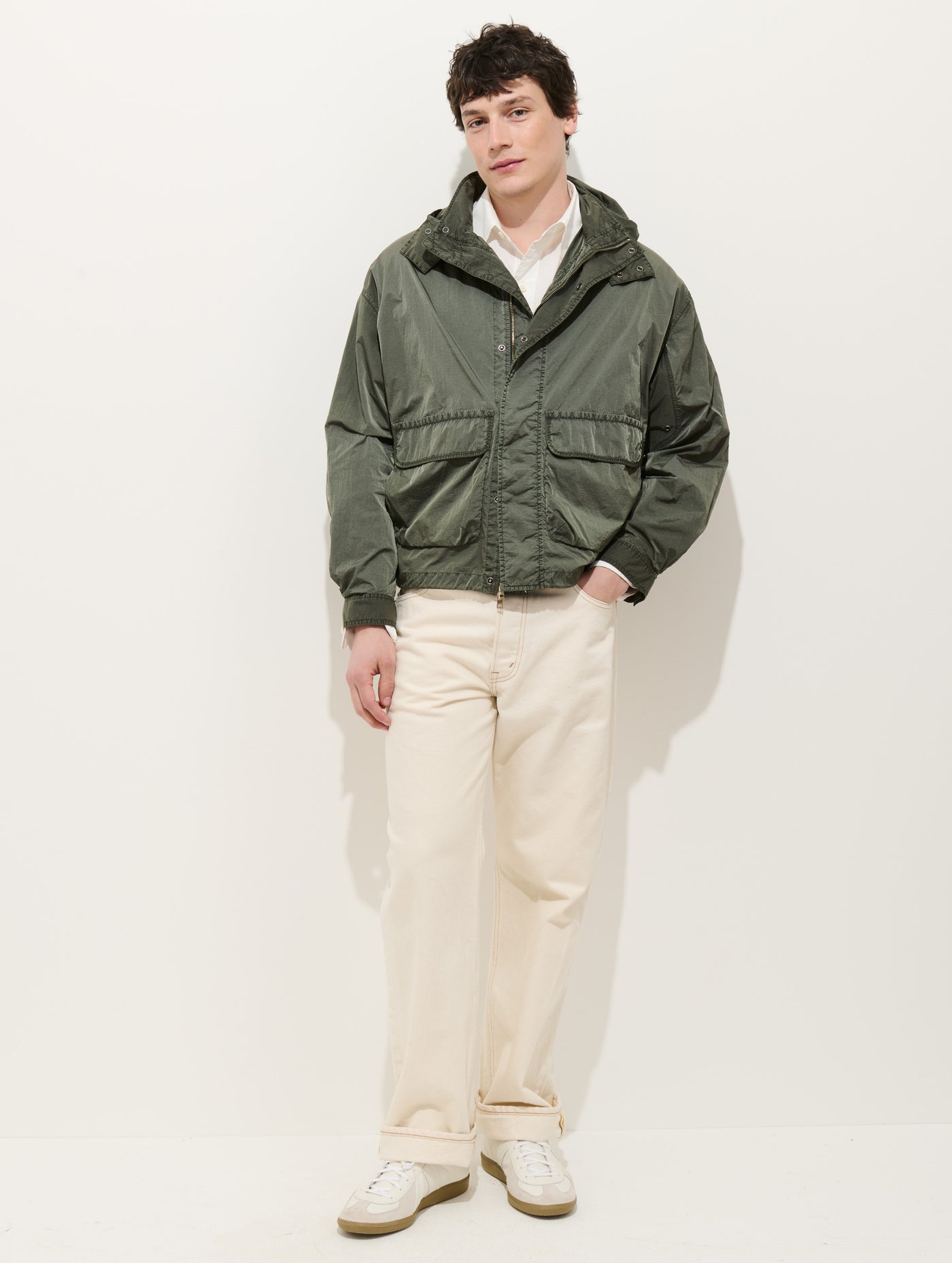 David Windbreaker In Crinkle Nylon
