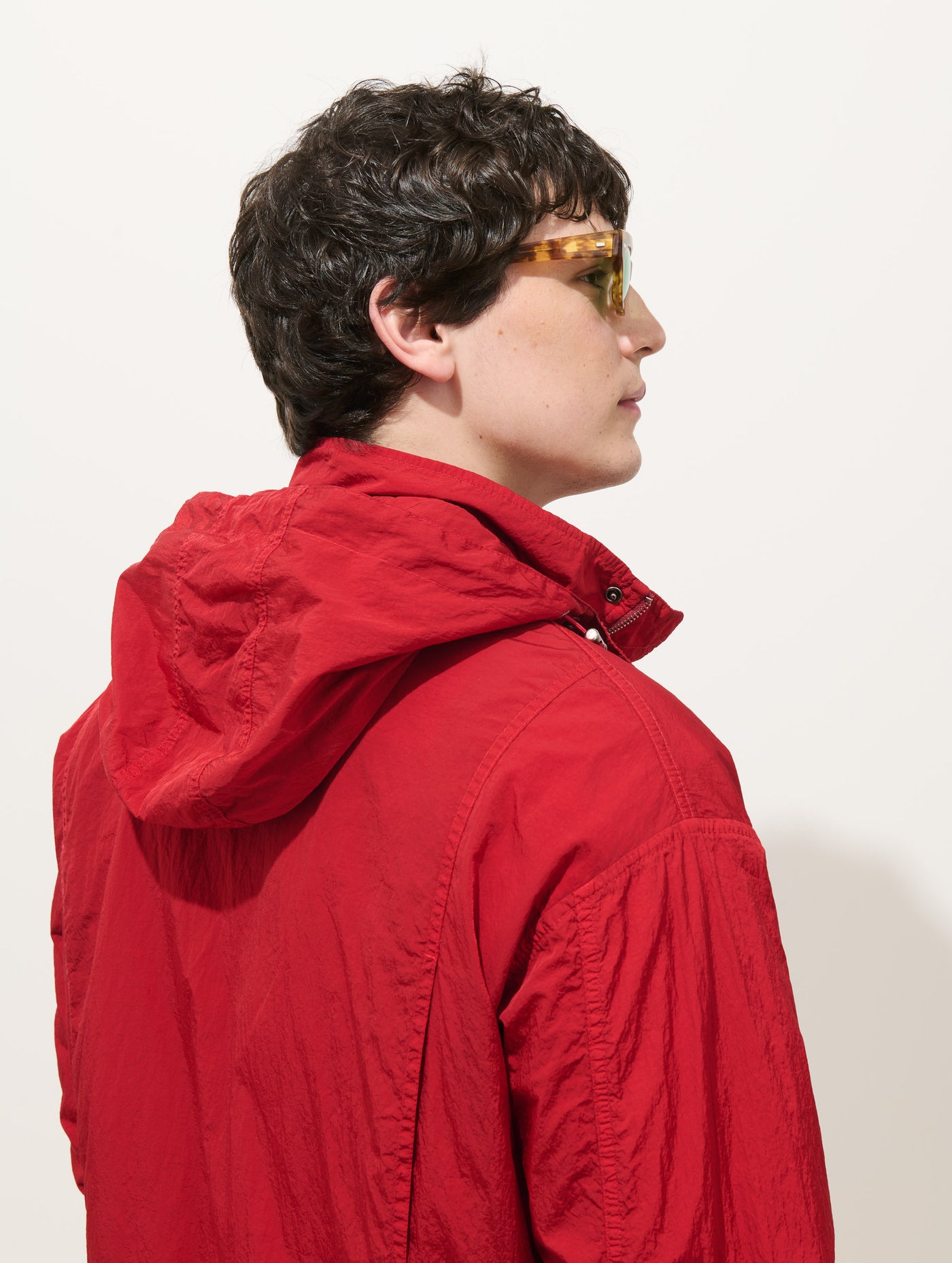 David Windbreaker In Crinkle Nylon