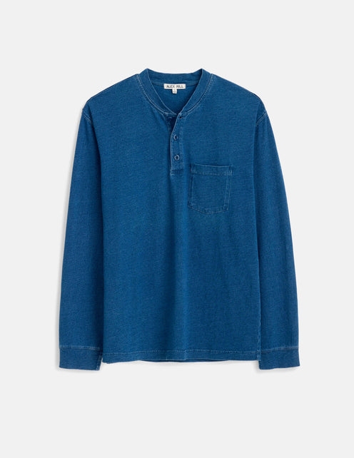 Alan Henley In Indigo Slub Cotton