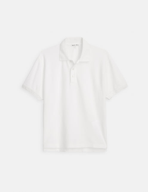 Garment Dyed Polo In Pique Cotton