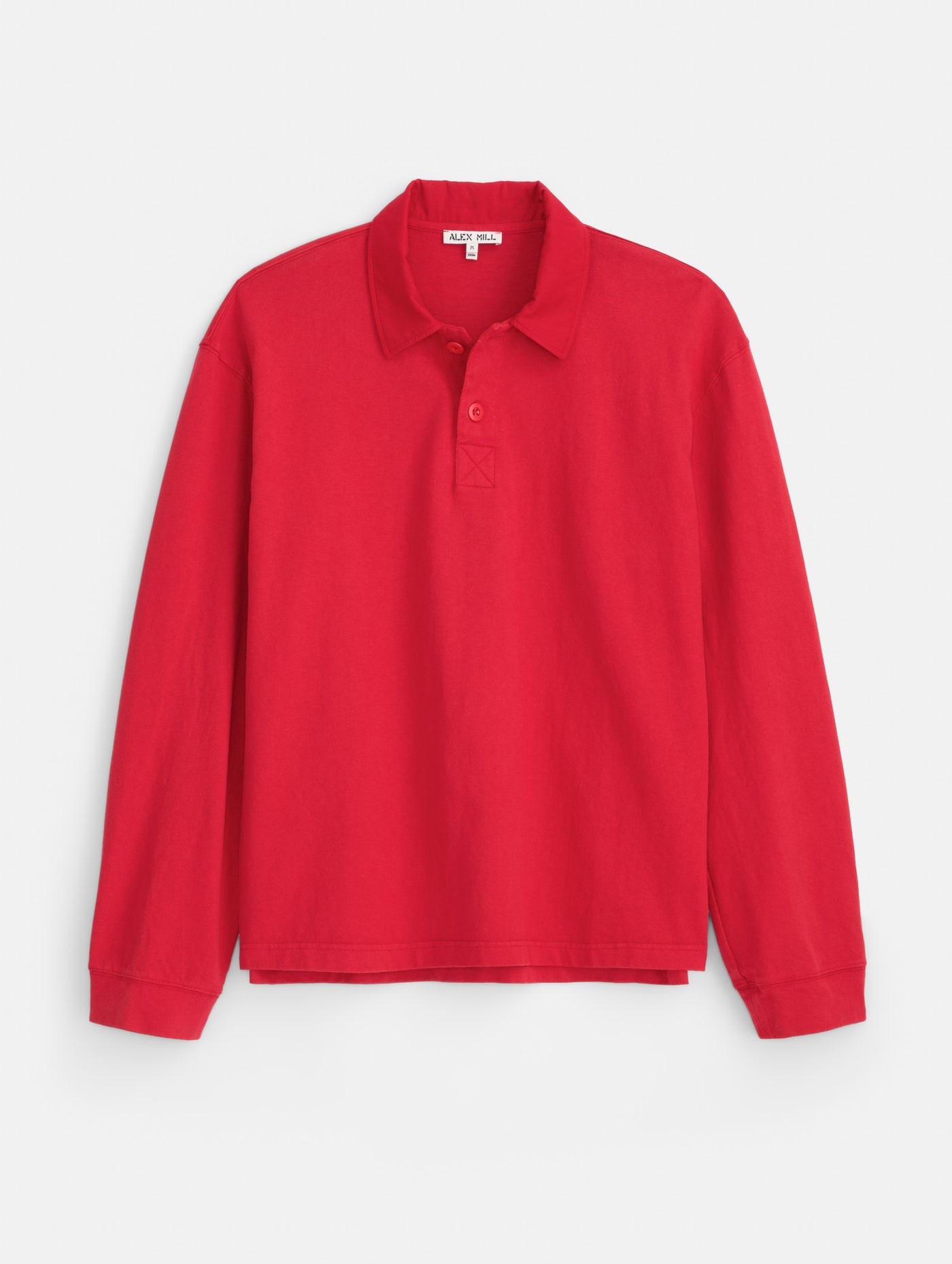 Garment Dyed Rugby Shirt In Cotton Jersey