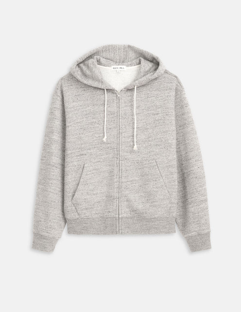 12th Street Zip Hoodie In Heather Fleece