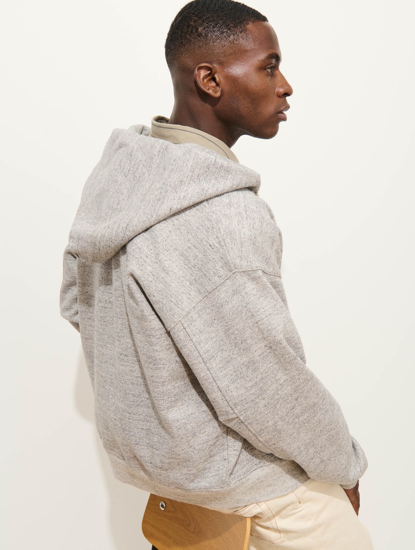 12th Street Zip Hoodie In Heather Fleece