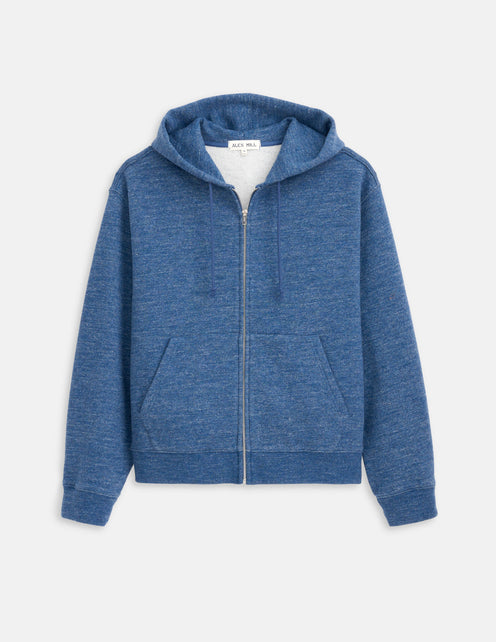 12th Street Zip Hoodie In Heather Fleece
