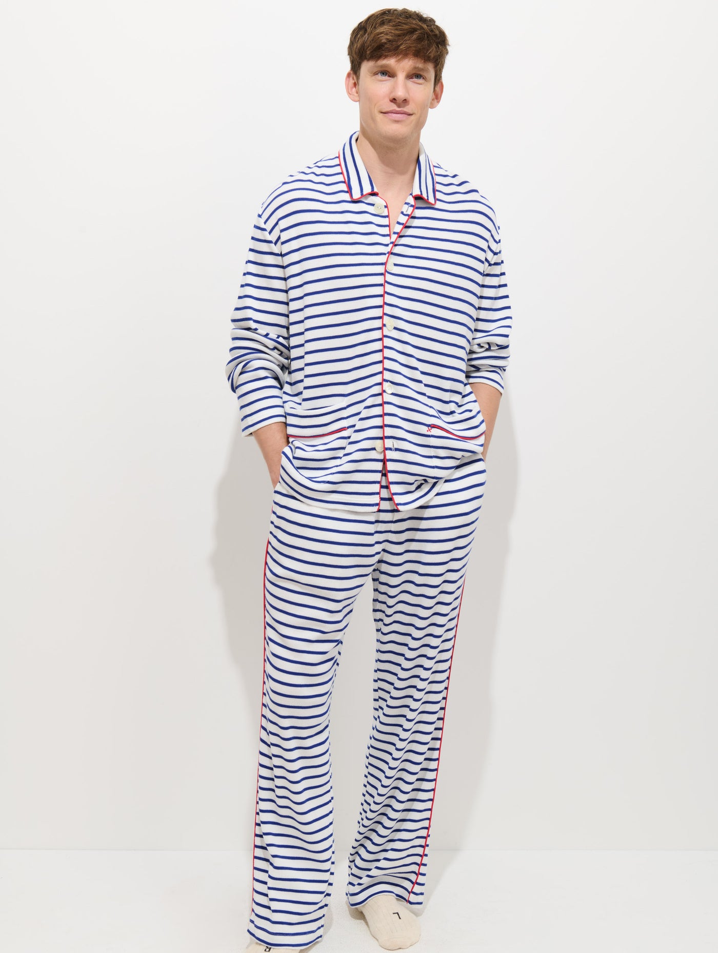 The Striped Waffle Sleeping Shirt