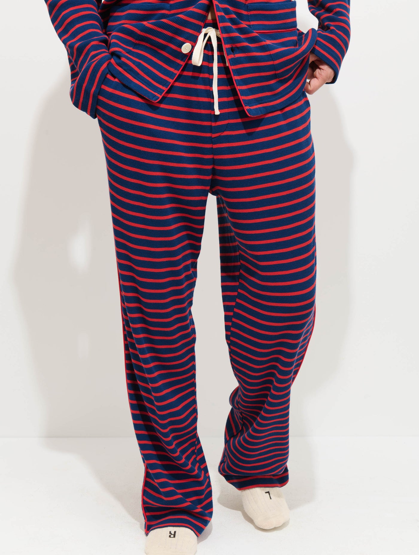 The Striped Waffle Pant