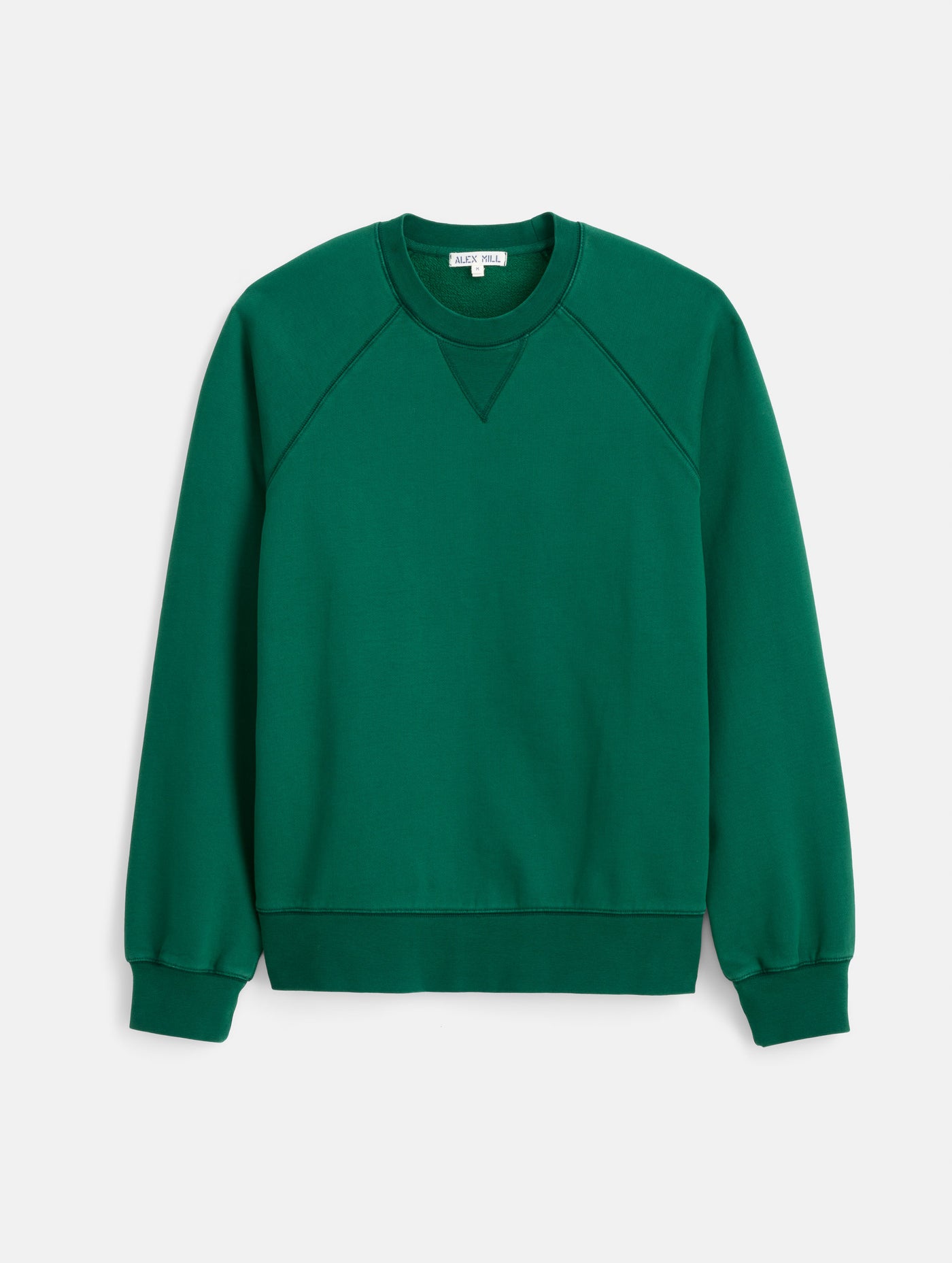 Garment Dye Raglan Sweatshirt in Cotton Fleece
