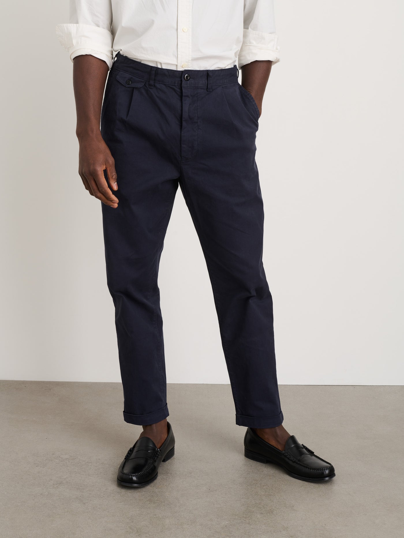 Standard Pleated Pant in Chino