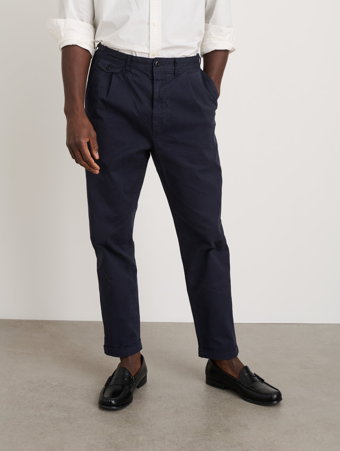 Standard Pleated Pant in Chino