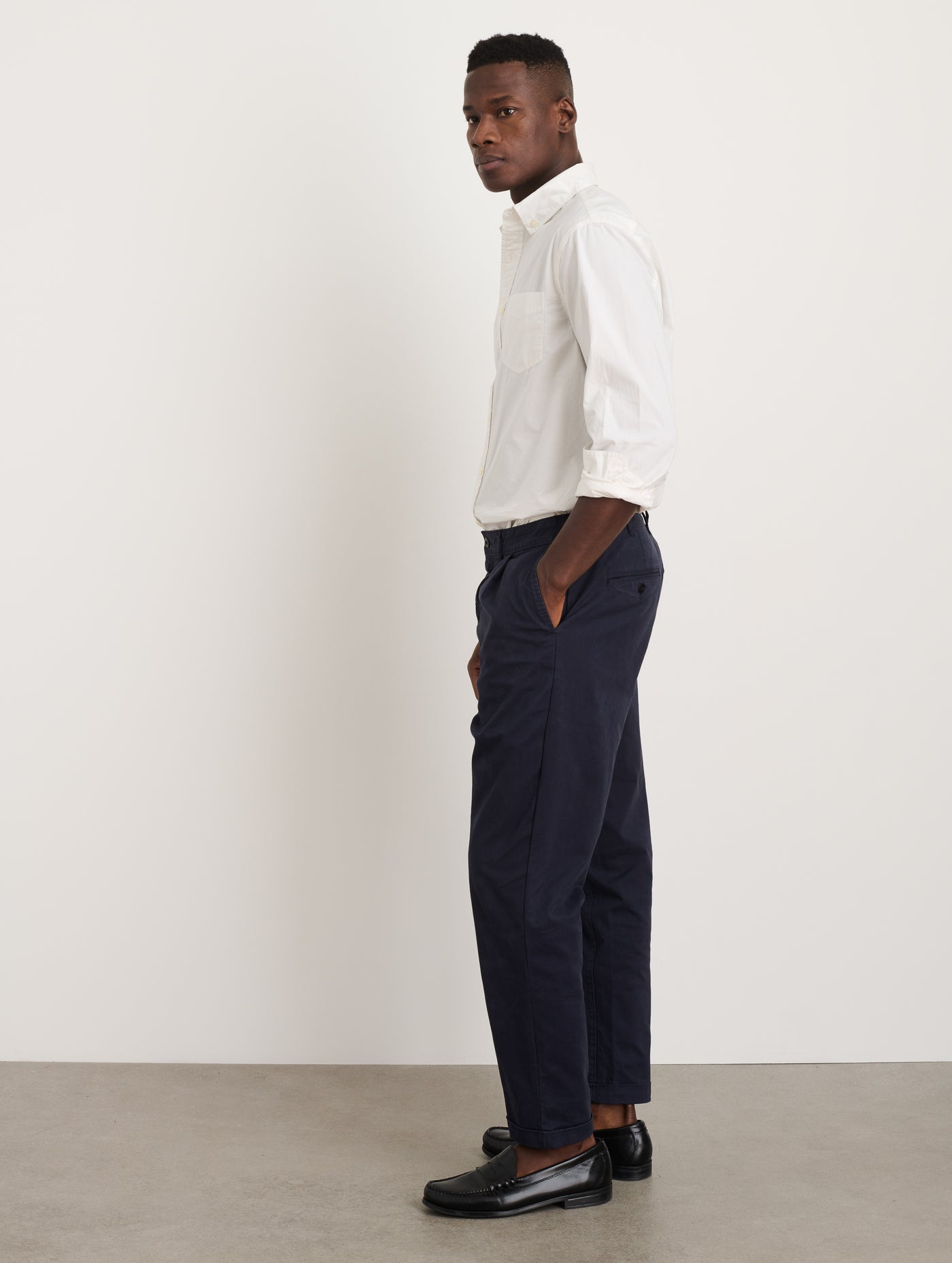 Standard Pleated Pant in Chino