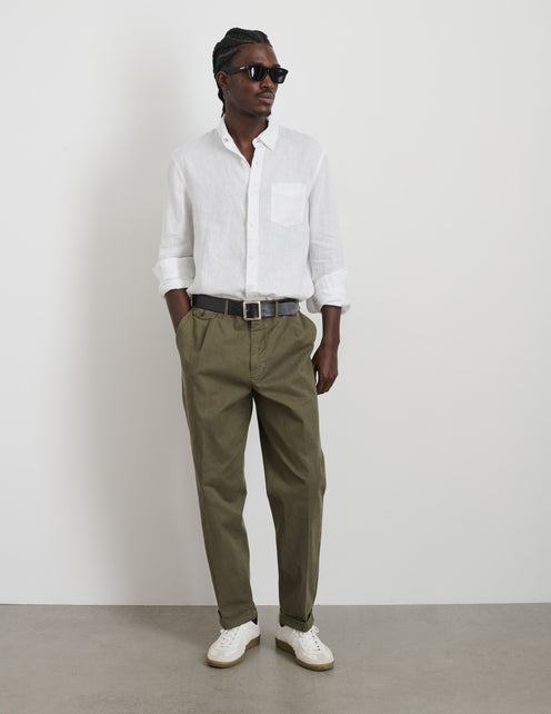 Standard Pleated Pant in Chino