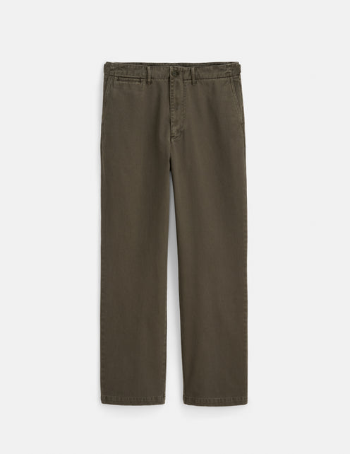 Flat Front Chino in Vintage Wash
