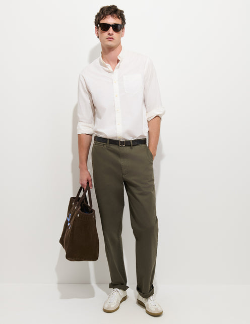 Flat Front Chino in Vintage Wash