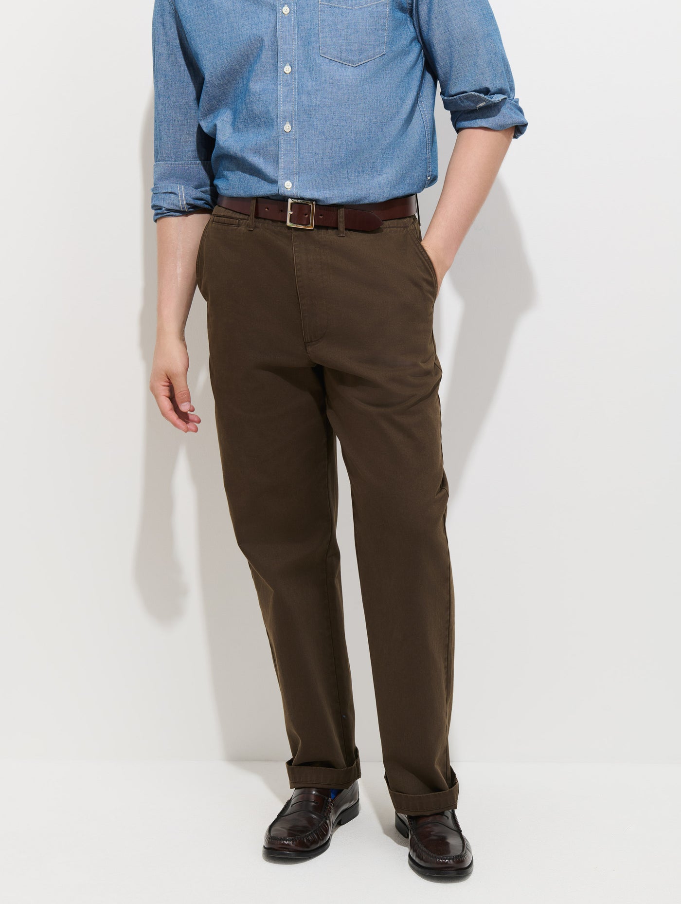 Straight Leg Pant in Vintage Washed Chino