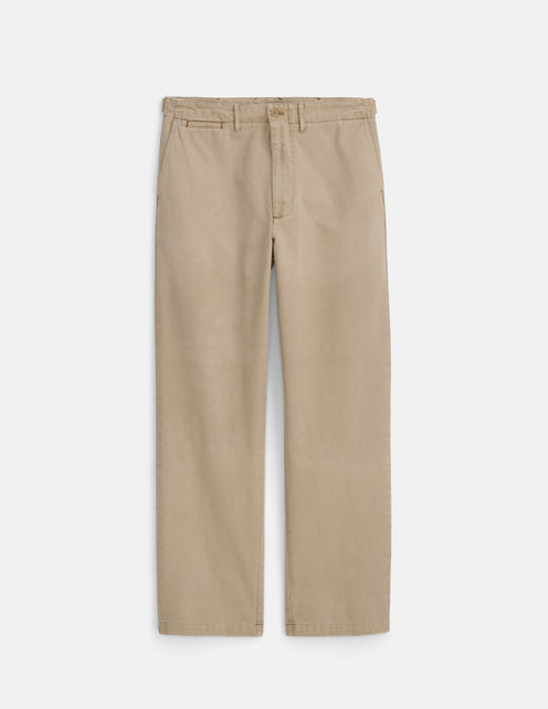 Flat Front Chino in Vintage Wash