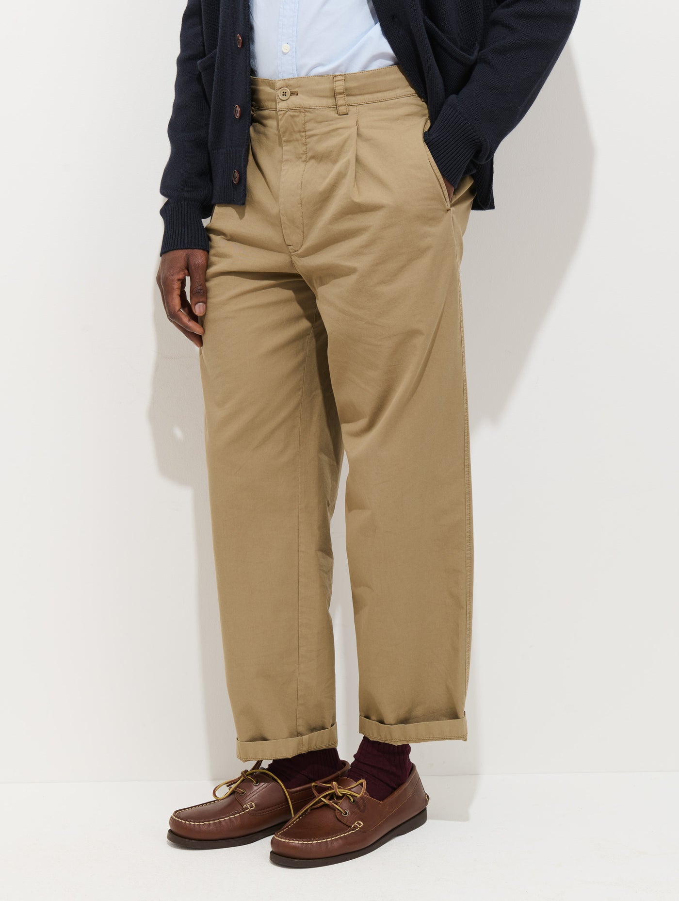 Georges Pull On Pant In Lightweight Cotton