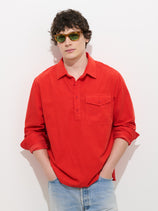 Carter Popover In Fine Wale Corduroy