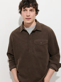 Carter Popover In Fine Wale Corduroy