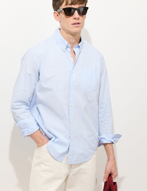 Mill Shirt In Cotton Poplin