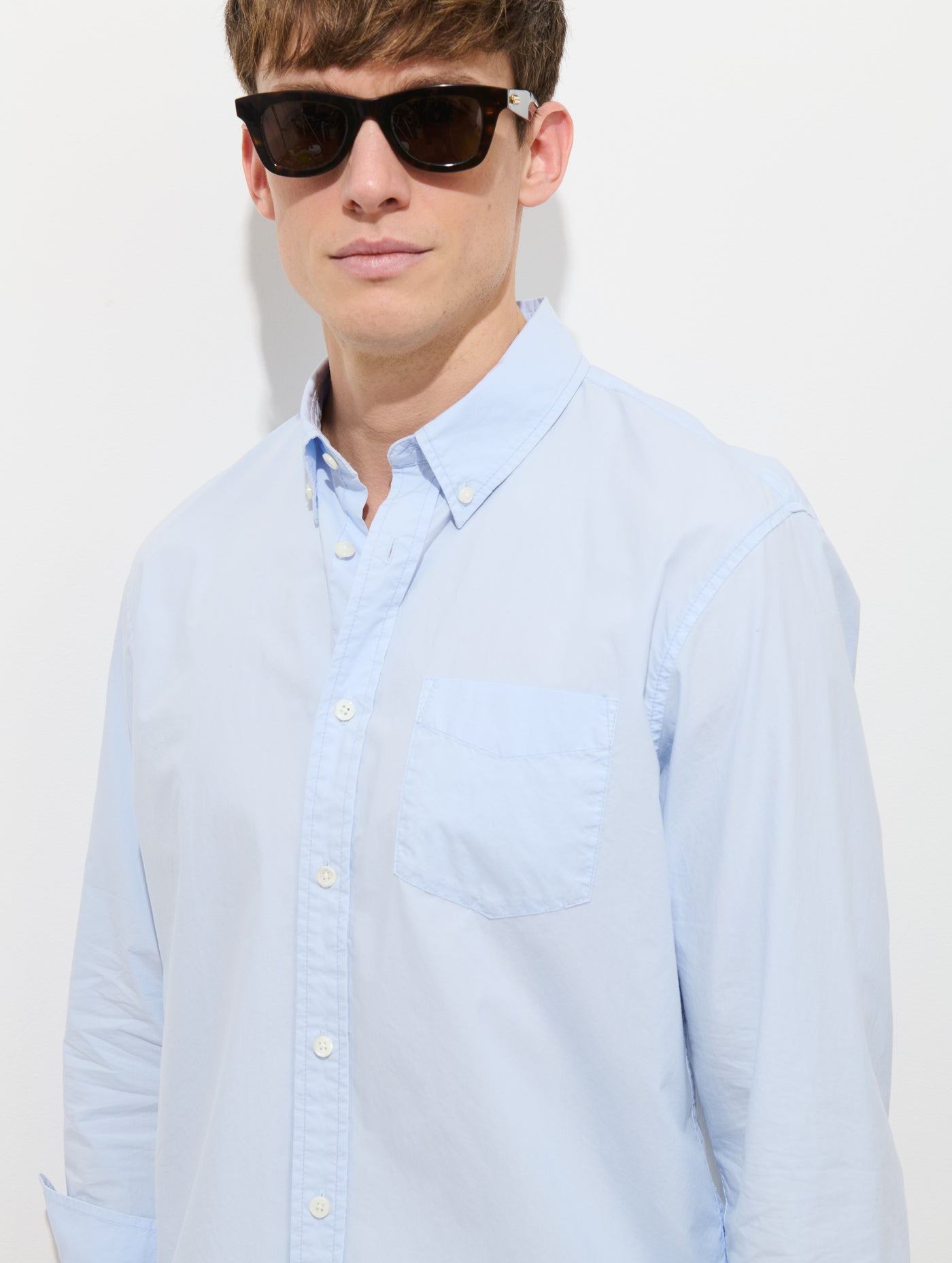 Mill Shirt In Cotton Poplin