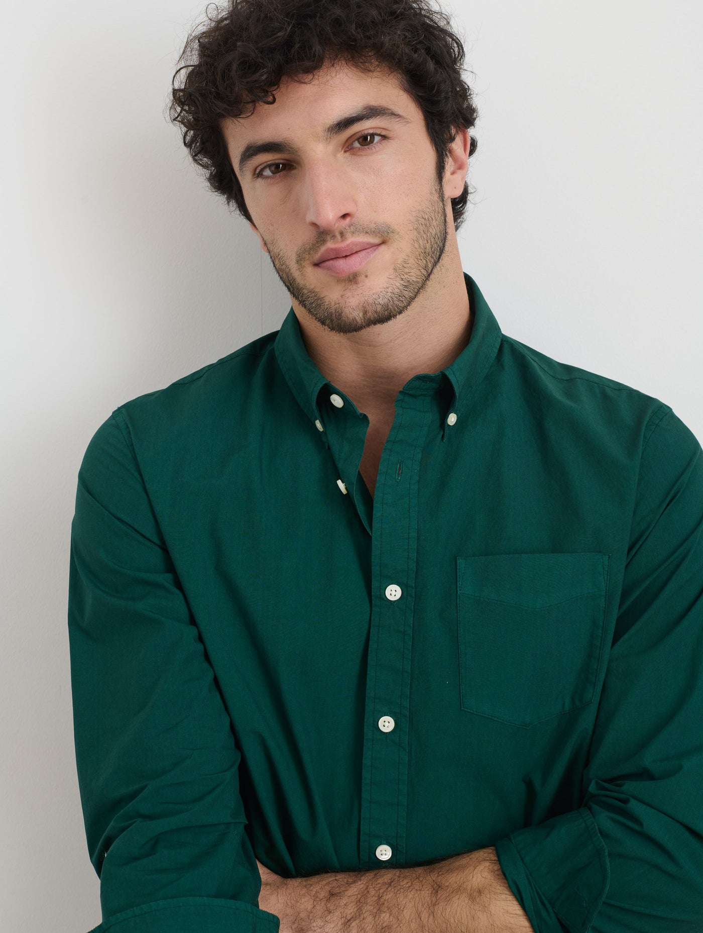 Mill Shirt In Cotton Poplin