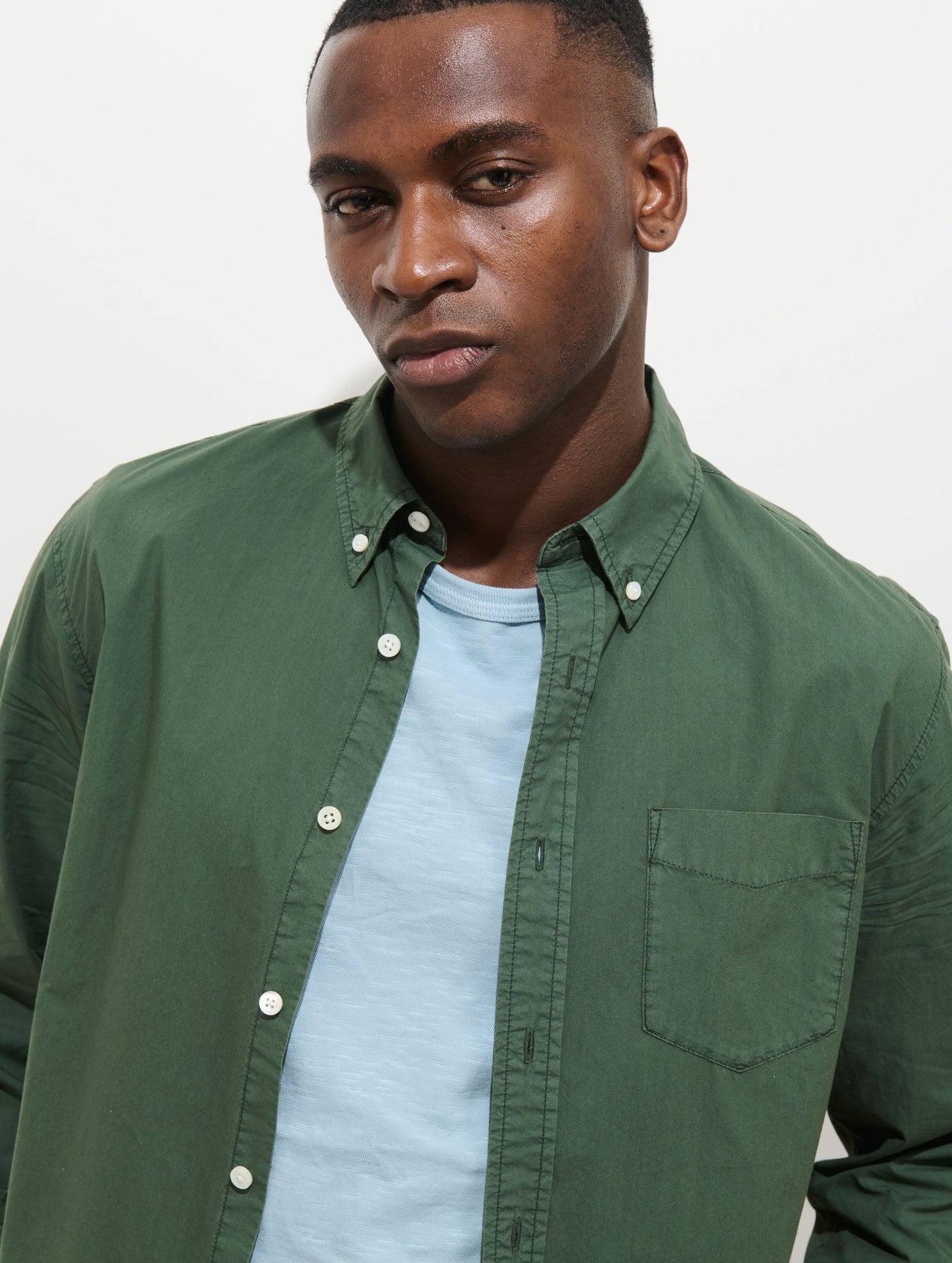 Mill Shirt In Cotton Poplin