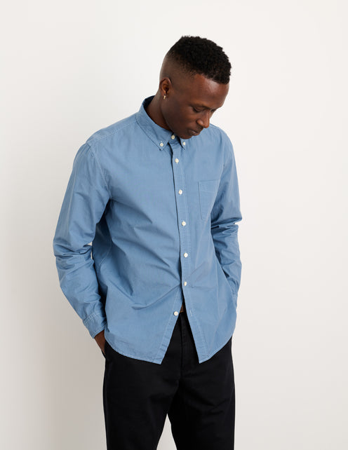 Mill Shirt In Cotton Poplin