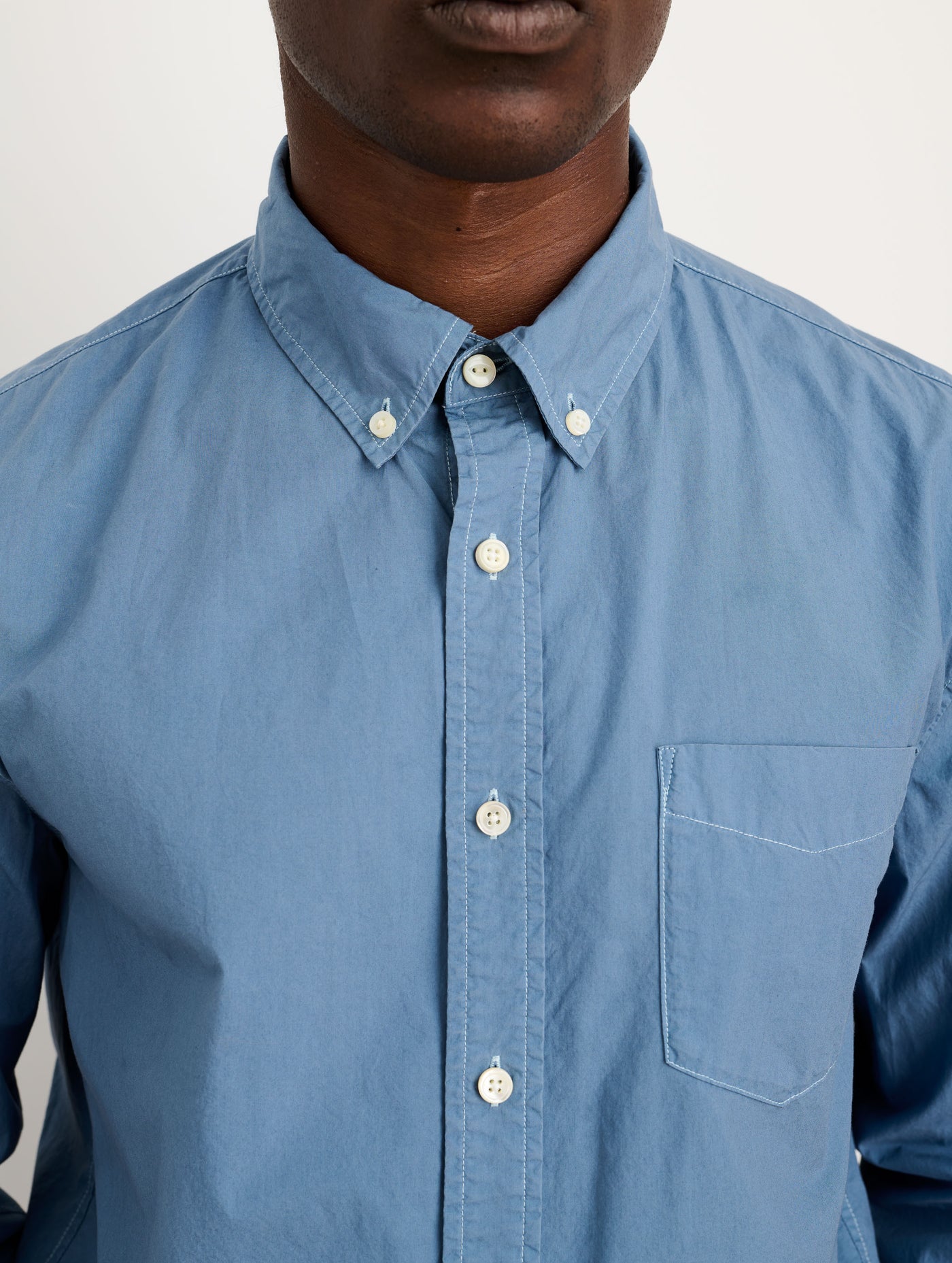 Mill Shirt In Cotton Poplin