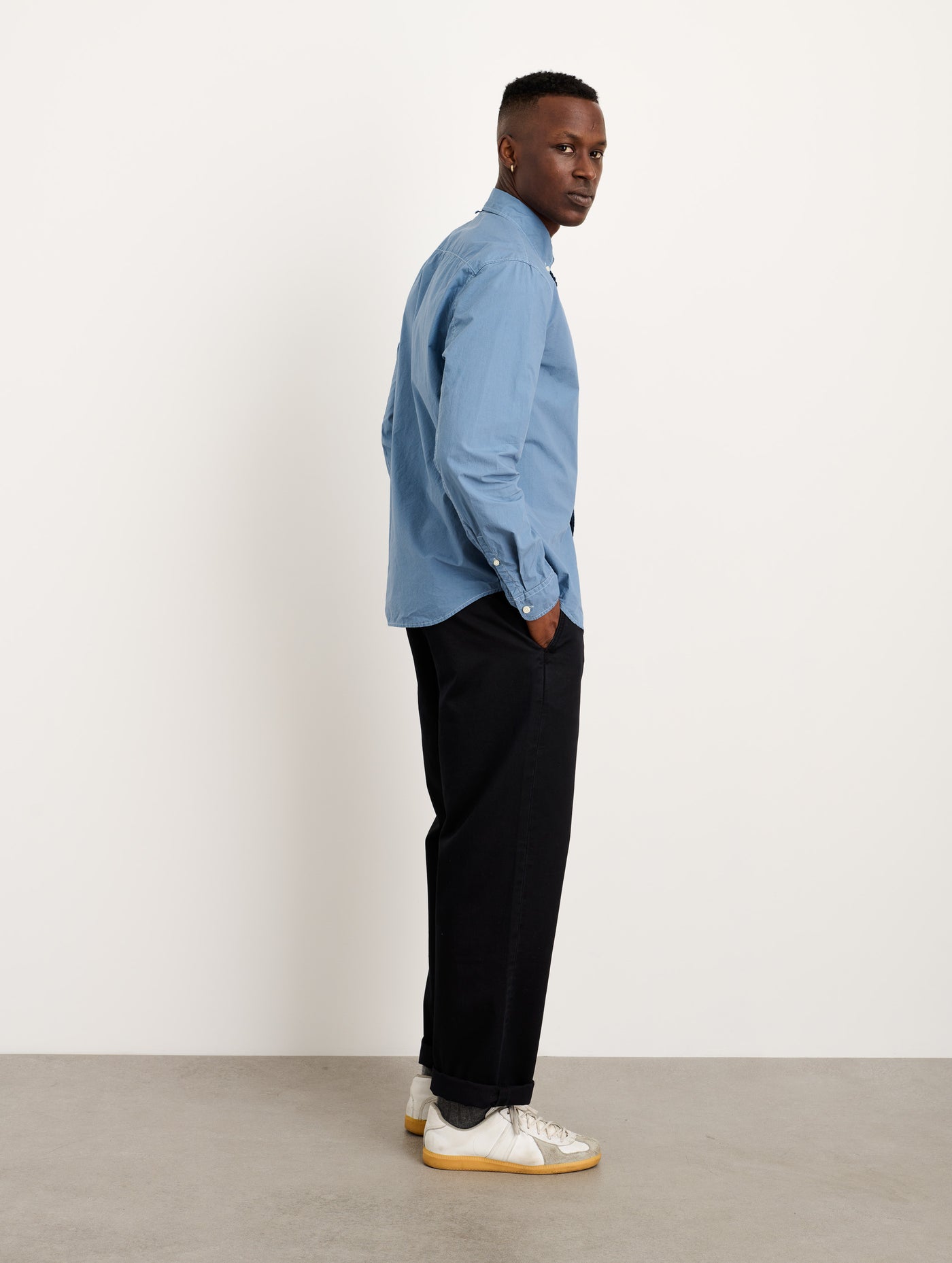 Mill Shirt In Cotton Poplin