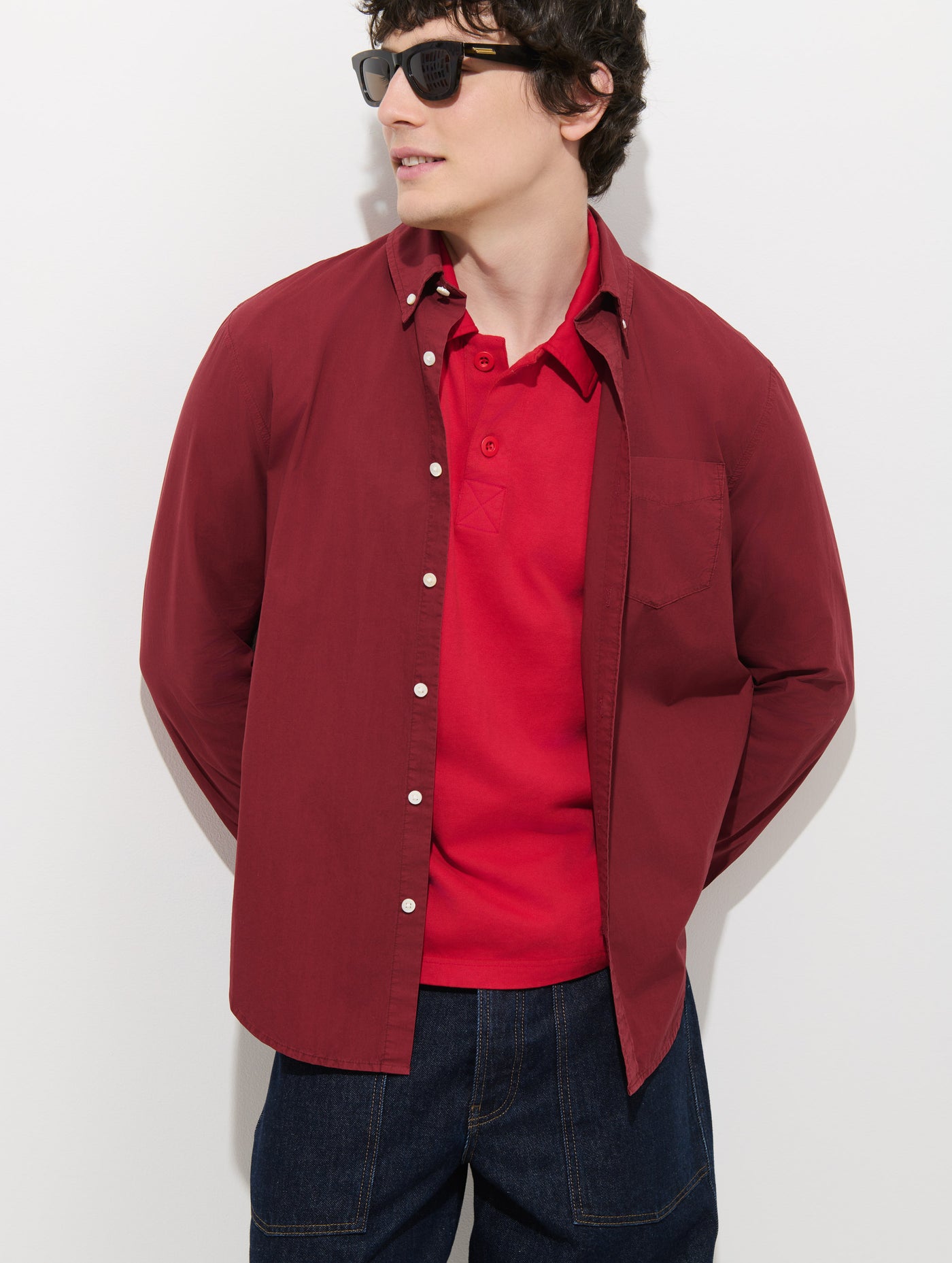 Mill Shirt In Cotton Poplin
