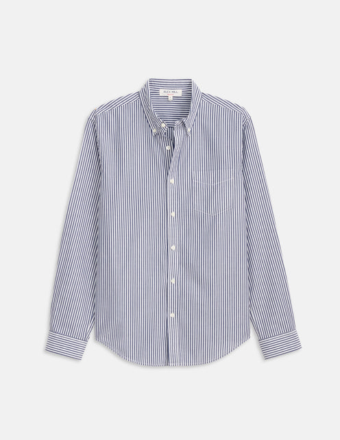 Mill Shirt In Stripe Portuguese Poplin