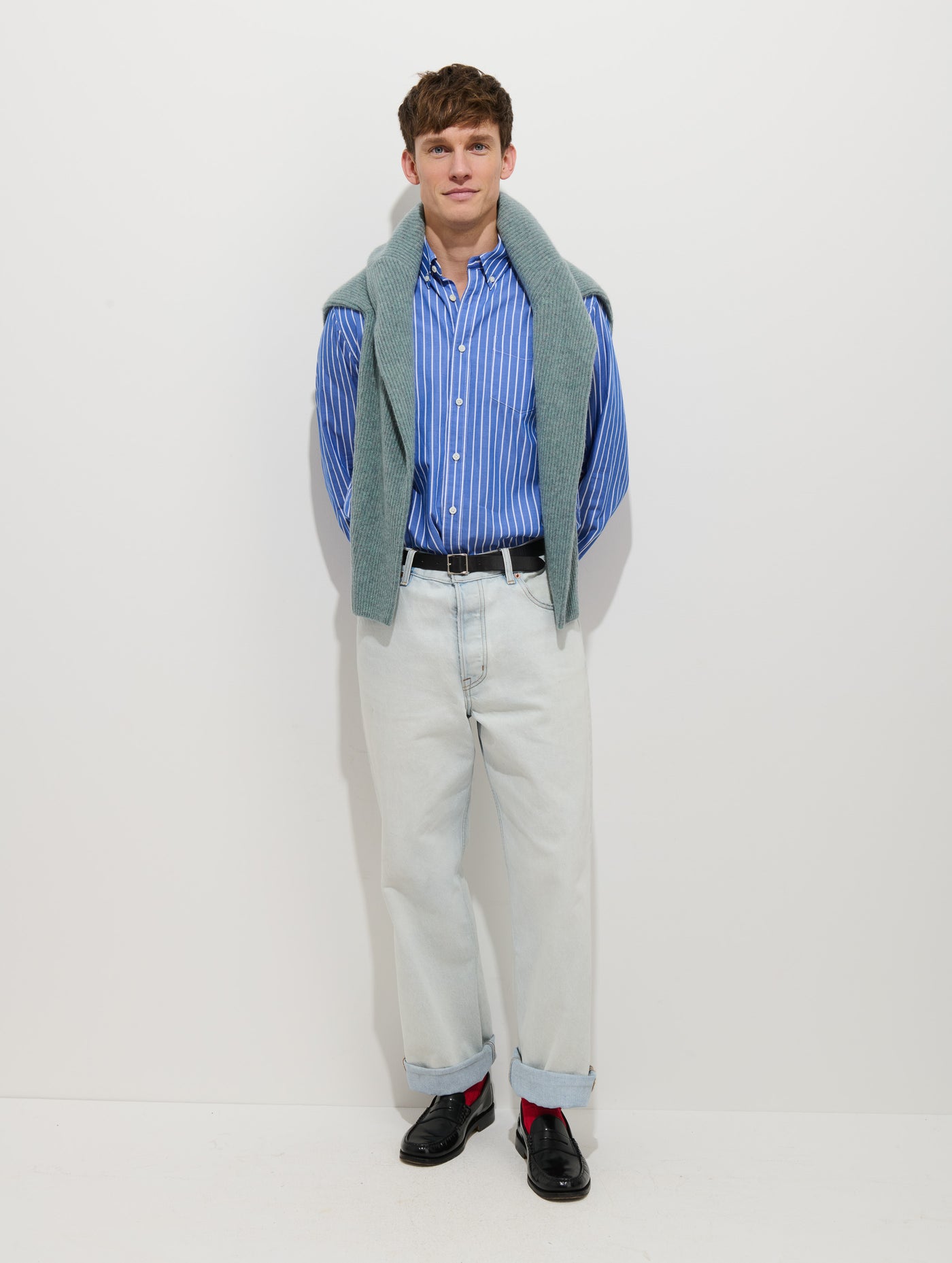 Mill Shirt In Thin Stripe
