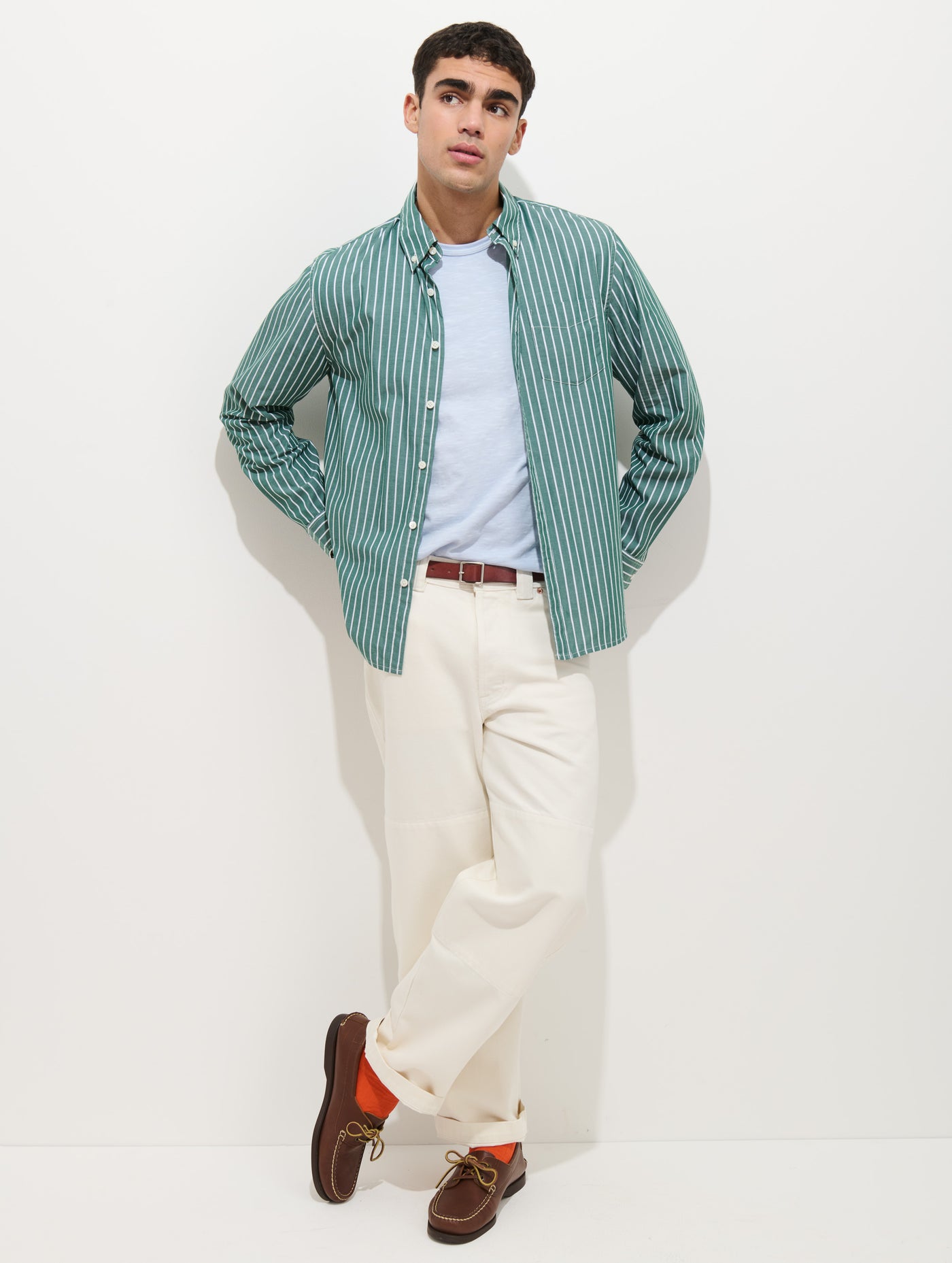 Mill Shirt In Thin Stripe